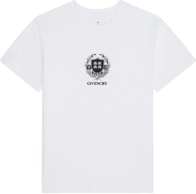 지방시 SS24 화이트 로고 프린트 크루넥 티셔츠 패션 BM71JA3YM9-100 Order 지방시 SS24 화이트 로고 프린트 크루넥 티셔츠 패션 BM71JA3YM9-100