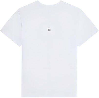 지방시 SS24 화이트 로고 프린트 크루넥 티셔츠 패션 BM71JA3YM9-100 Lookbook 지방시 SS24 화이트 로고 프린트 크루넥 티셔츠 패션 BM71JA3YM9-100