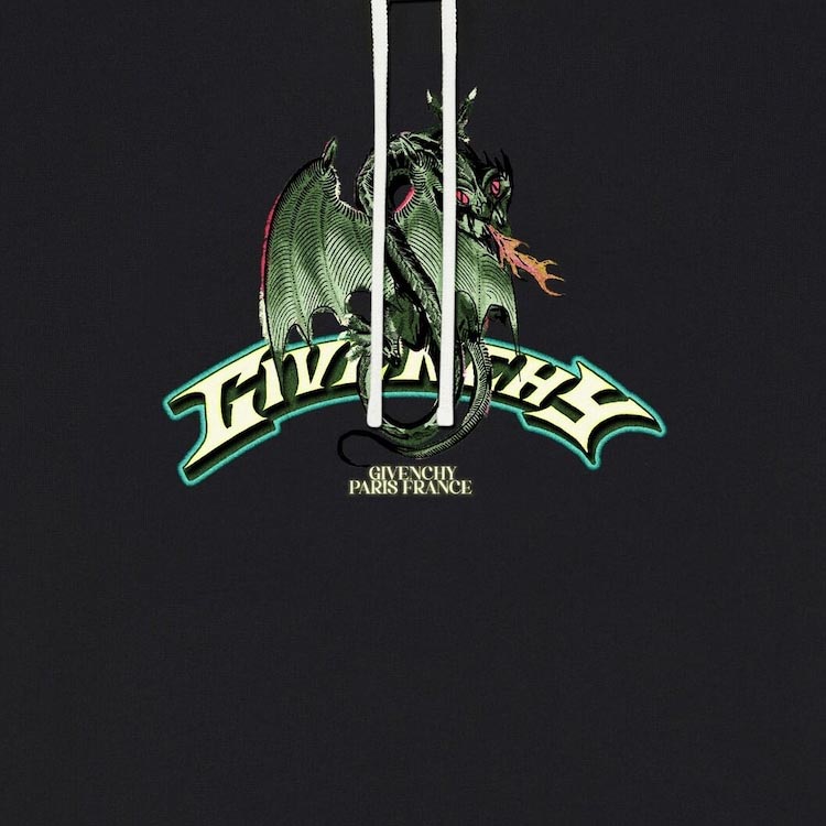 Details for 紀梵希 SS24 龍年標誌黑色衛衣 - 特別版. BMJ0LG3YJY-004