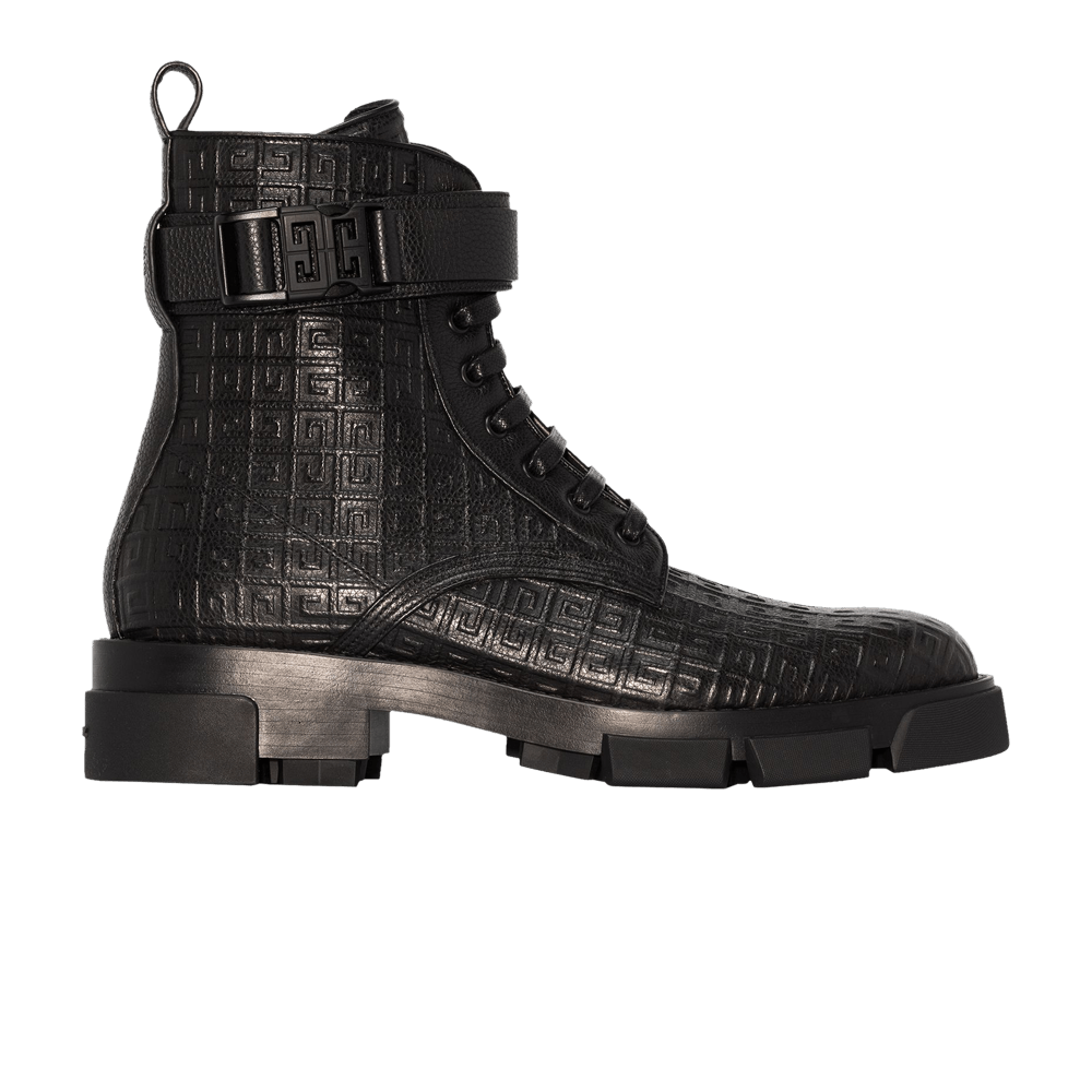 Buy 지방시 테라 레이스업 컴뱃 부츠 (4G 버클, 블랙) BH603FH14C-001