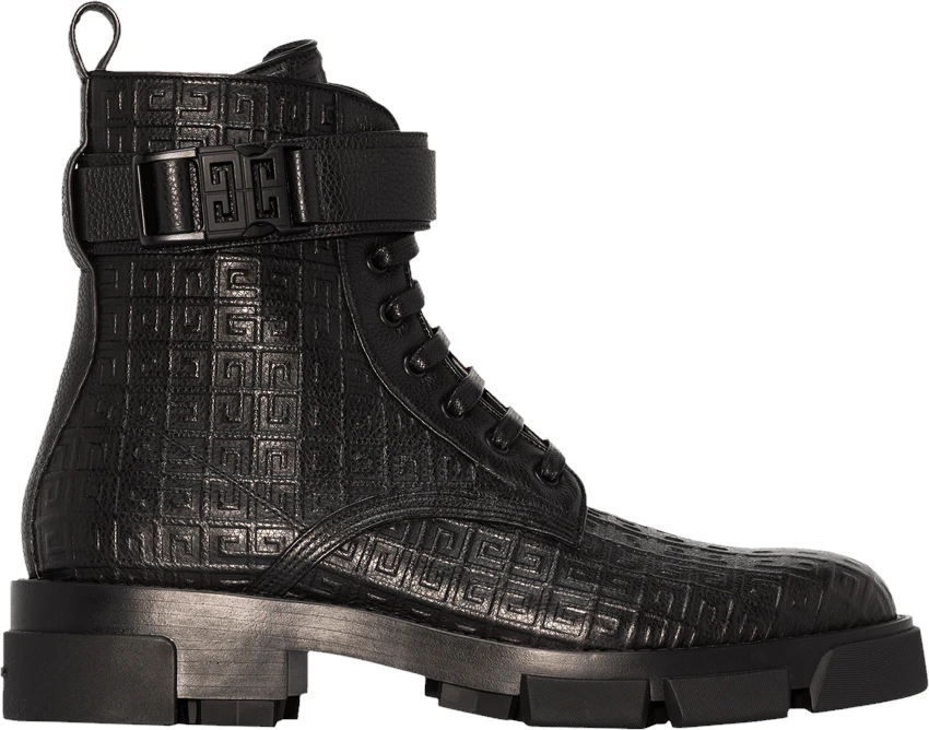 givenchy-terra-lace-up-combat-boot-4-g-buckle-black