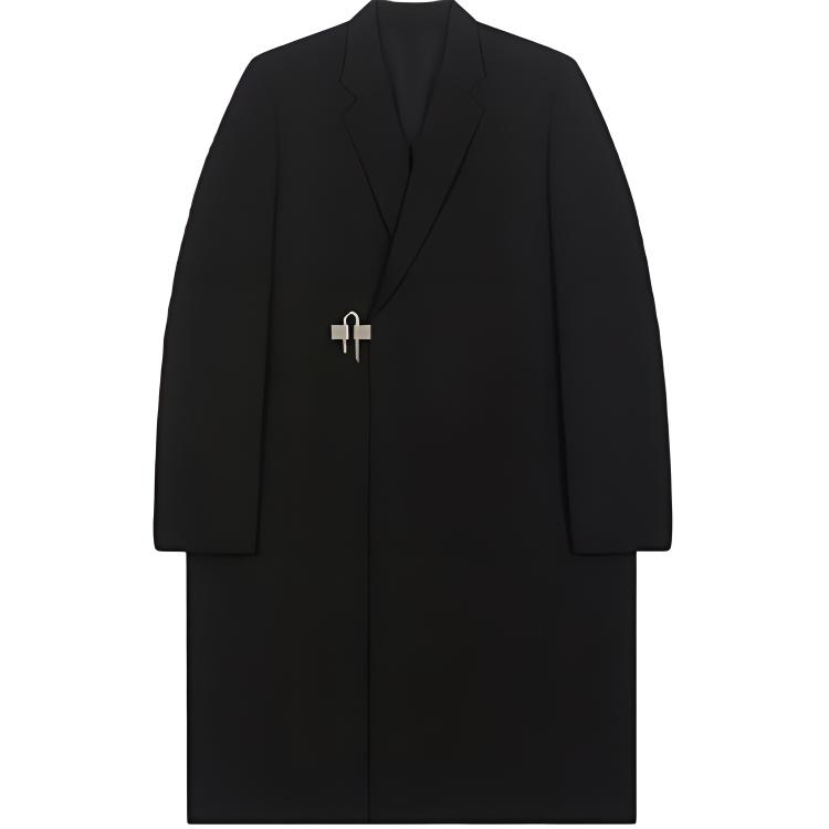 Givenchy Textured Wool Suit Coat with Padlock Men’s Black. BMC05911PP-001