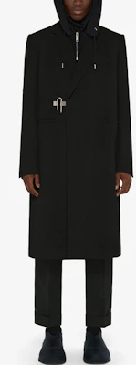 Abrigo de Traje Texturizado de Lana Givenchy con Candado Negro para Hombre. BMC05911PP-001 Lookbook Abrigo de Traje Texturizado de Lana Givenchy con Candado Negro para Hombre. BMC05911PP-001