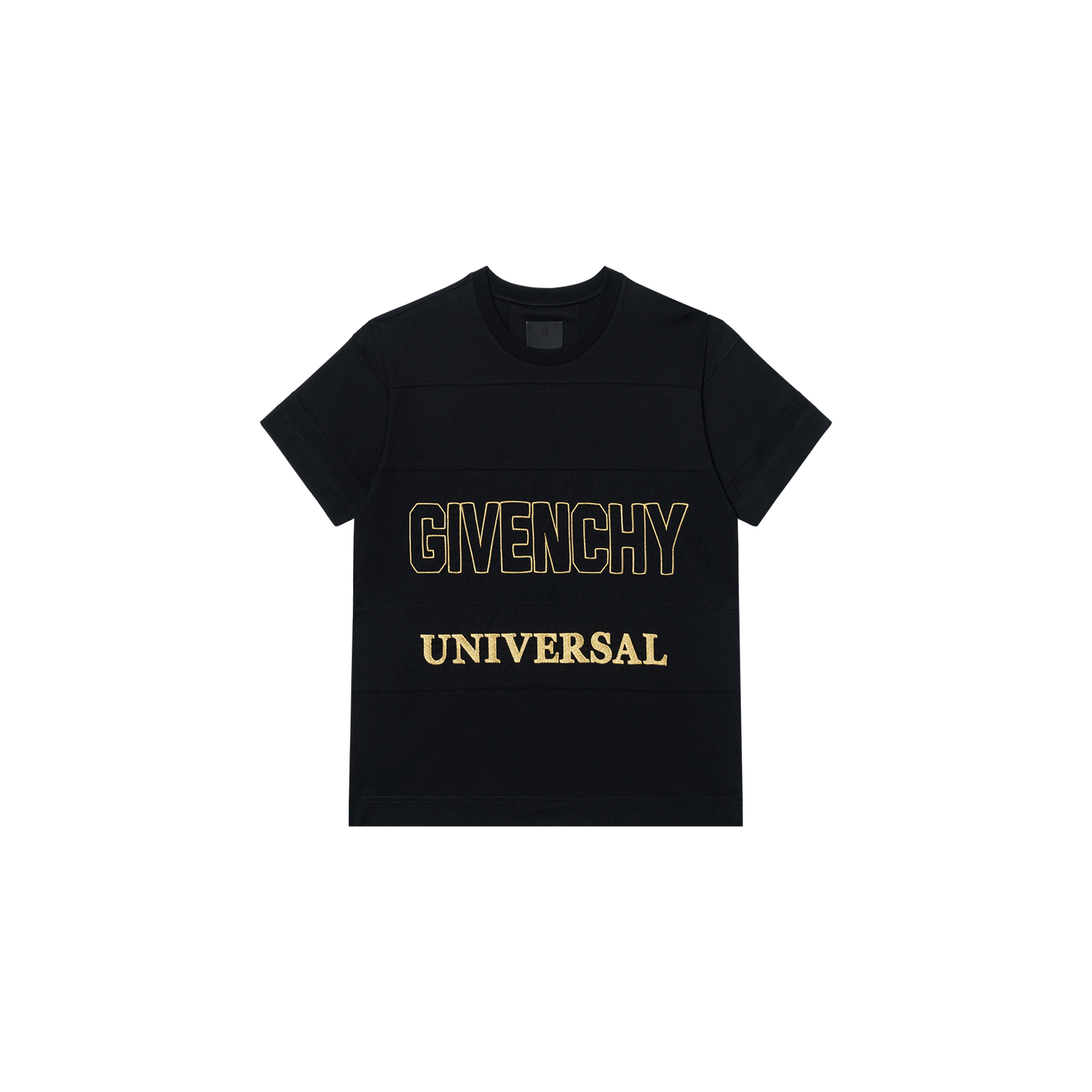Givenchy Universal Black Cotton T-Shirt  Round Neck Short Sleeve Tee. BM716R3YE2-001