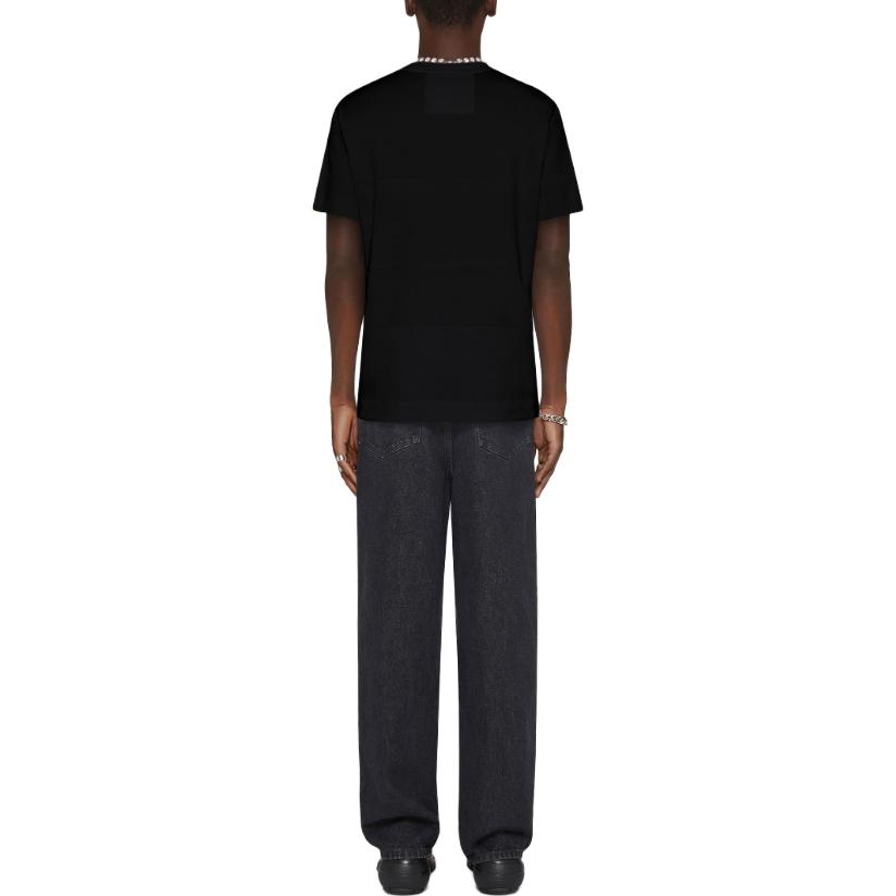 Givenchy Universal Black Cotton T-Shirt  Round Neck Short Sleeve Tee. BM716R3YE2-001 圖 4