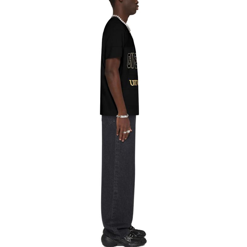 Givenchy Universal Black Cotton T-Shirt  Round Neck Short Sleeve Tee. BM716R3YE2-001 圖 5