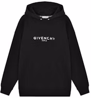 Order GIVENCHY Vintage Logo Print Classic Hoodie Black BM700R30AF-001