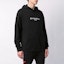 Shop GIVENCHY Vintage Logo Print Classic Hoodie Black BM700R30AF-001
