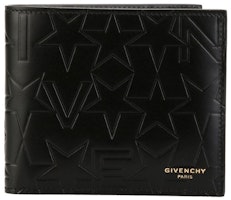 Givenchy Wallet Star Embossed Leather Black Givenchy Wallet Star Embossed Leather Black