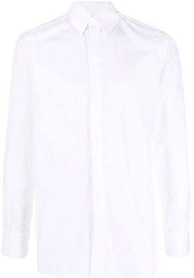 GIVENCHY Kemeja Putih dengan Kerah Lancip dan Lengan Panjang. BM60PQ109F-100 Order GIVENCHY Kemeja Putih dengan Kerah Lancip dan Lengan Panjang. BM60PQ109F-100