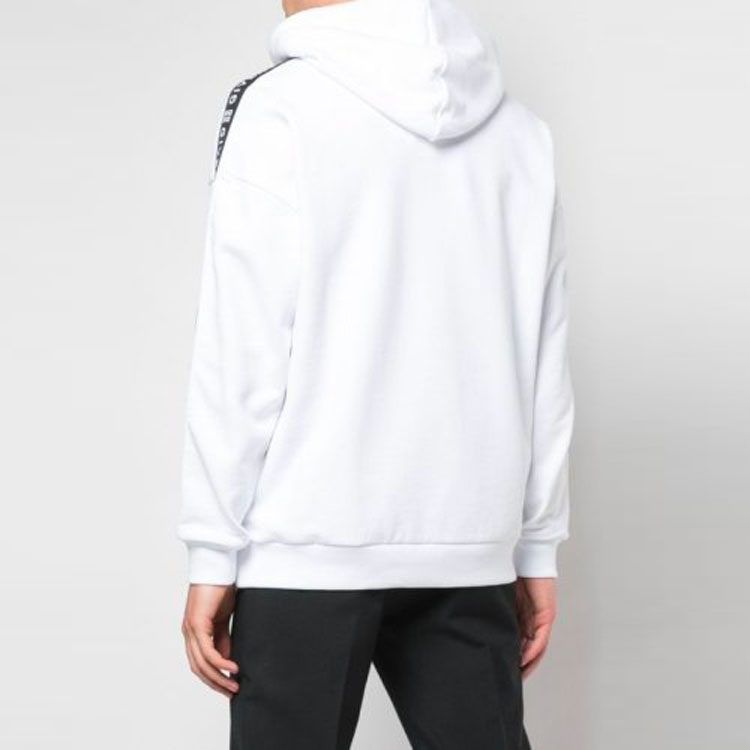 Givenchy White Cotton Striped Logo Hoodie. BMJ02K30AF-100 圖 6
