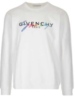 Givenchy White Crewneck Sweatshirt with Letter Print BMJ03C30AF-100 Givenchy White Crewneck Sweatshirt with Letter Print BMJ03C30AF-100