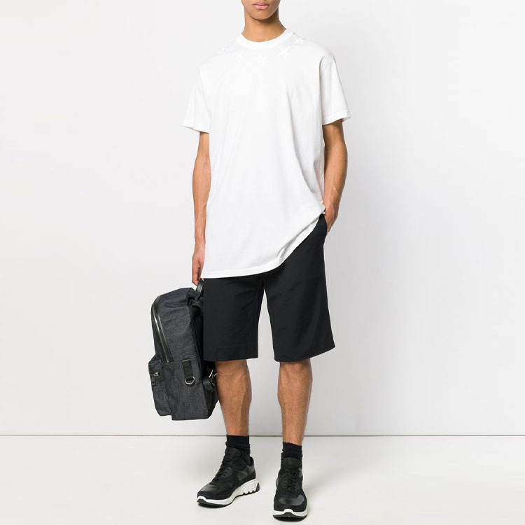 GIVENCHY White Loose Fit T-Shirt with Star Embroidery BM701L3Y03-100 圖 5