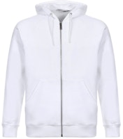GIVENCHY White Solid Color Zip Hoodie BMJ03K30AF-100 GIVENCHY White Solid Color Zip Hoodie BMJ03K30AF-100