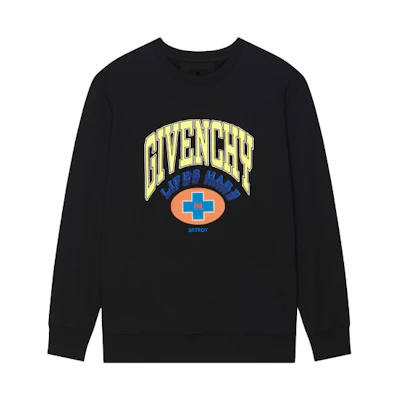 Givenchy Bstroy Black Embroidered Logo Pullover Sweatshirt Unisex. BMJ0JN3Y97-001