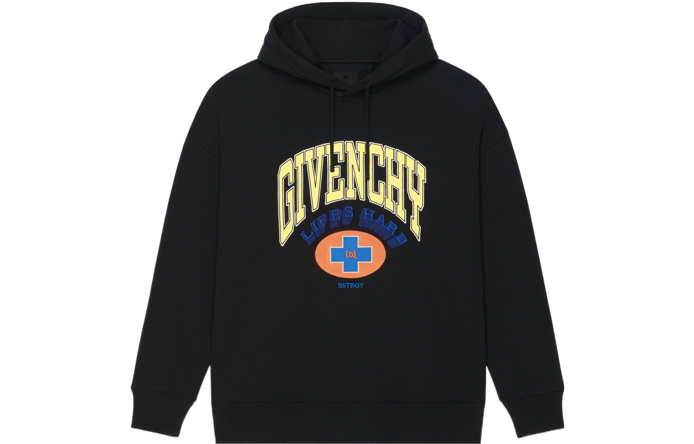Givenchy Bstroy FW22 Black Logo Print Hoodie Edition BMJ0HC3Y97-001