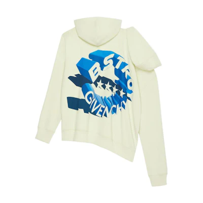 GIVENCHY BSTROY FW22 Letter Print Pullover Double-Head Hoodie Men Fresh Green BMJ0JH3Y9M-358