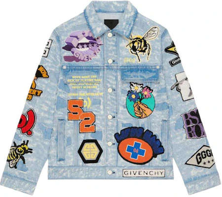 Givenchy x BSTROY FW22 Light Blue Cartoon Patch Polo Jacket Men BM00Q65Y45-420 Buy Givenchy x BSTROY FW22 Light Blue Cartoon Patch Polo Jacket Men BM00Q65Y45-420