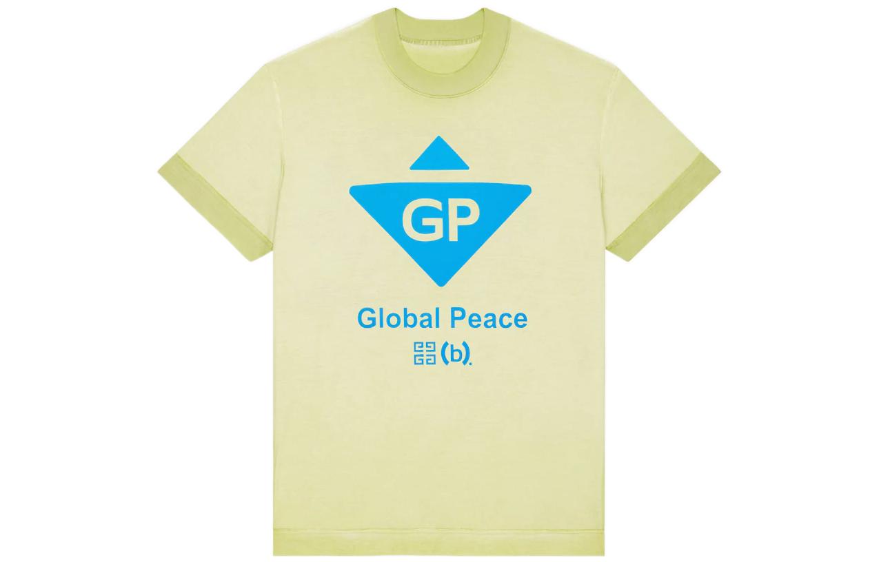 Givenchy Bstroy FW22 Logo Print Short Sleeve T-Shirt Fresh Green  Tee. BM716N3Y9M-358 圖 2