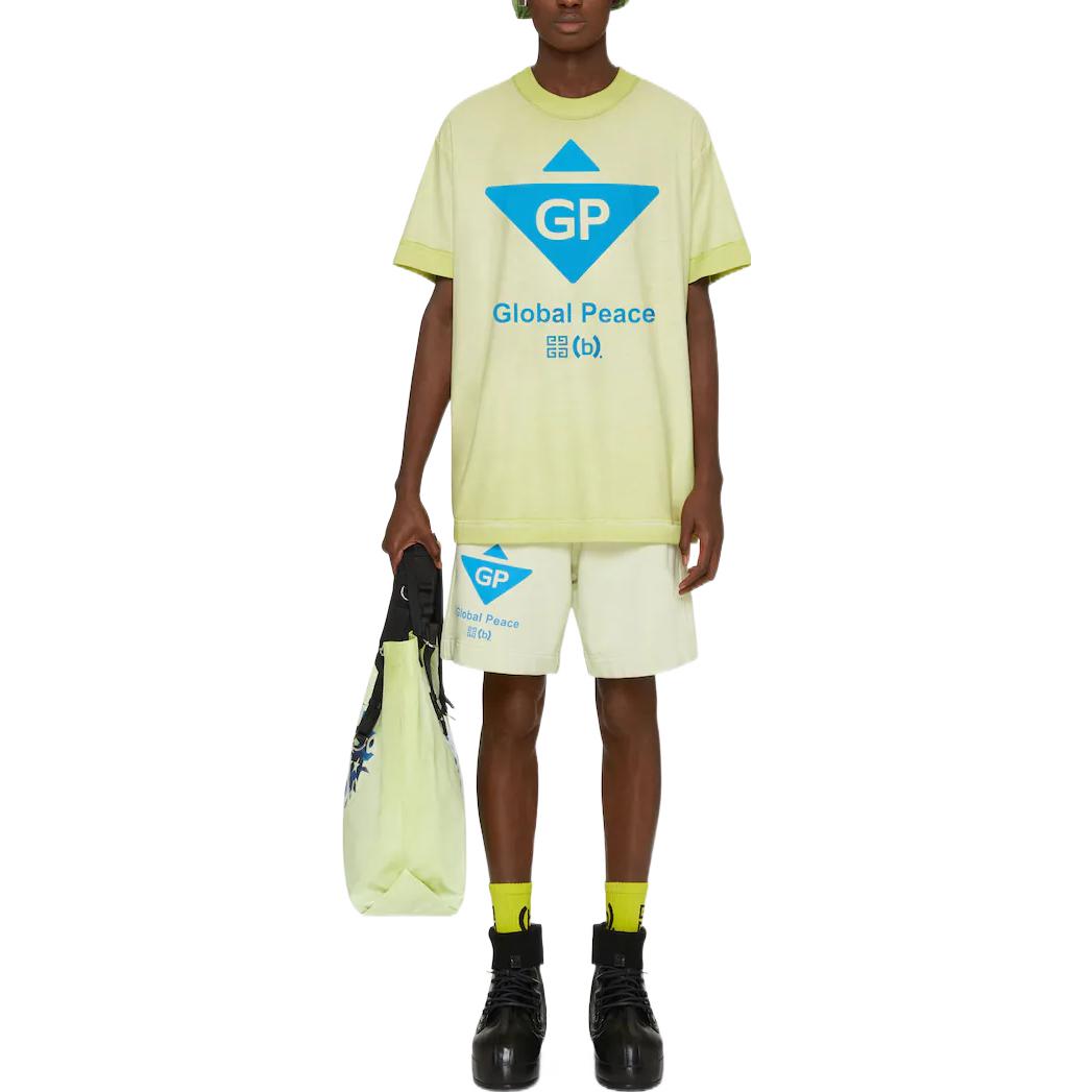 Givenchy Bstroy FW22 Logo Print Short Sleeve T-Shirt Fresh Green  Tee. BM716N3Y9M-358 圖 4