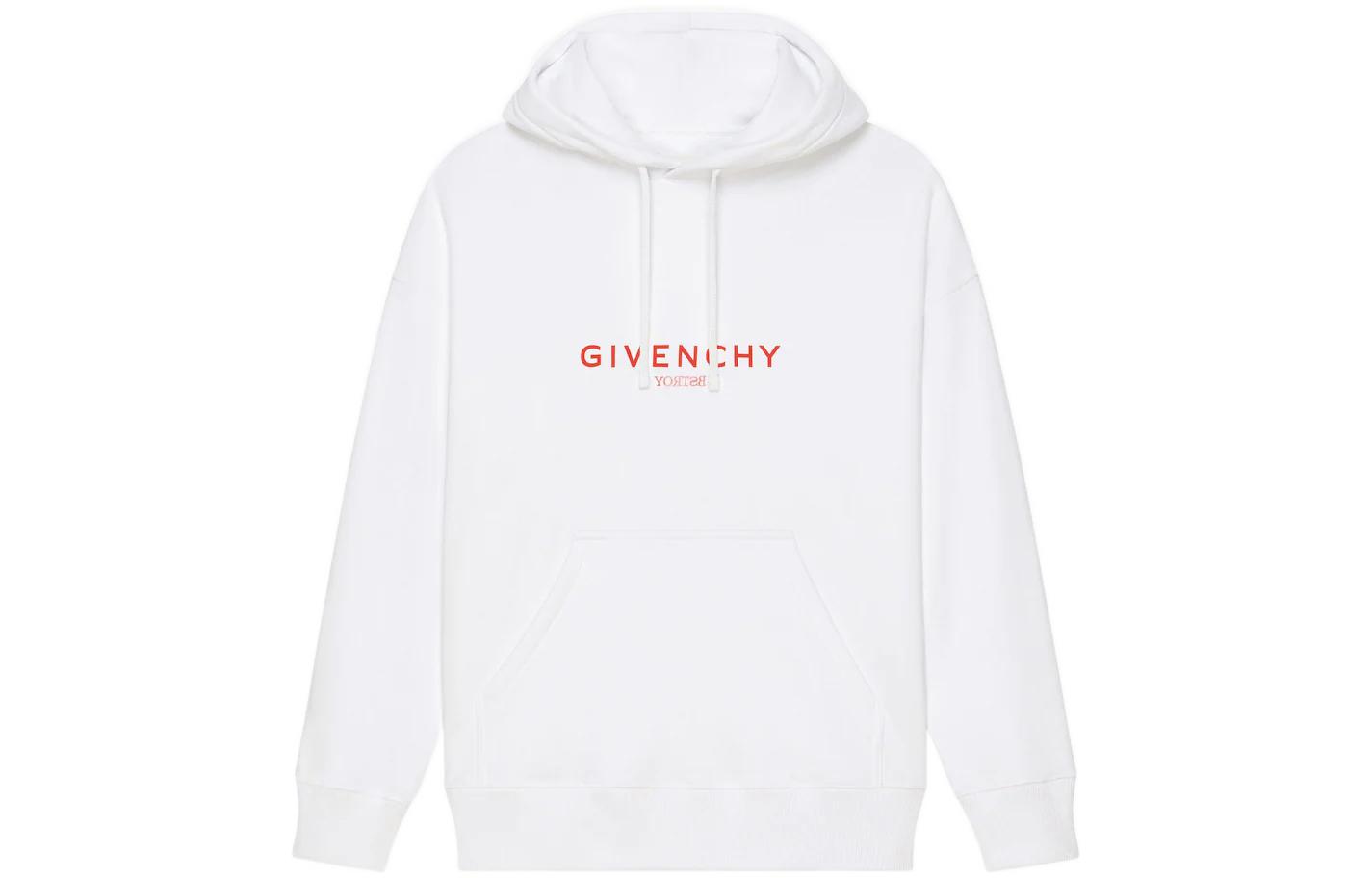 Givenchy BSTROY FW22 White Letter Print Hoodie Edition BMJ0HC3Y99-100
