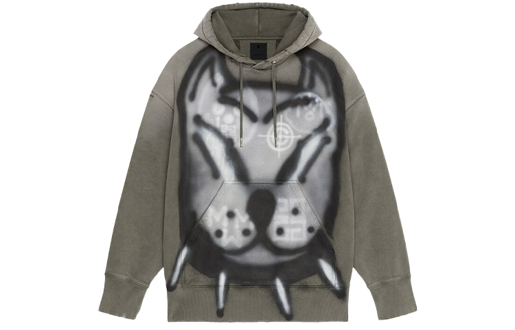 Givenchy Chito Animal Print Hoodie Men’s Military Green BMJ0DY3Y69-309
