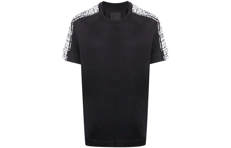 Givenchy Chito Logo Print Crewneck Casual Black T-Shirt Men BM718H3Y6B-001 圖 2