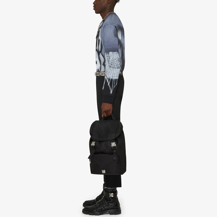 Purchase 지방시 x 치토 미드나잇 블루 남성용 강아지 프린트 루즈핏 티셔츠. BM71853Y6B-403