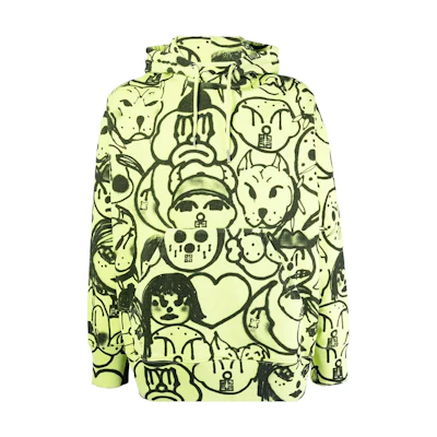 Givenchy Chito SS22 Cartoon Animal Print Hoodie Yellow () BMJ0E530S5-734