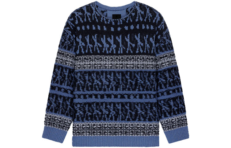 GIVENCHY x Chito SS22 Colorblock Crewneck Pullover Sweater Men Blue. BM90HJ4Y9S-407