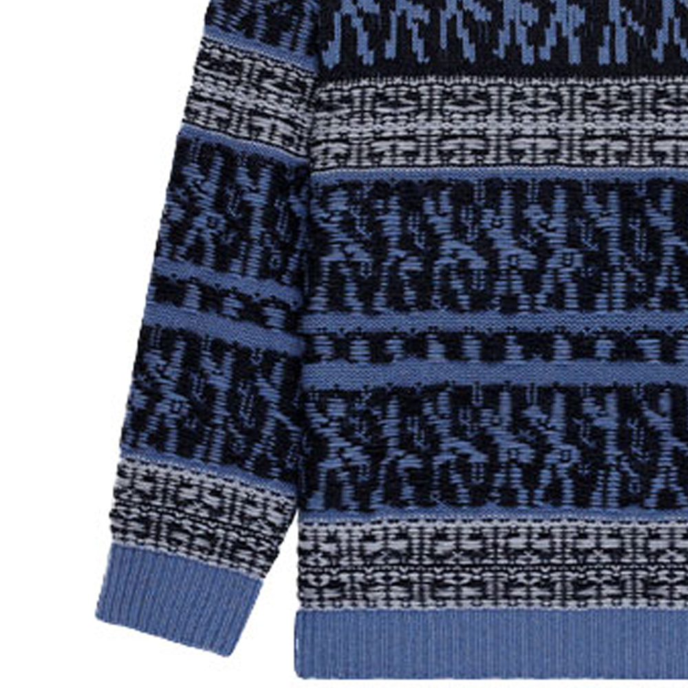 Details for GIVENCHY x Chito SS22 拼色圆领套头毛衣 男款 蓝色. BM90HJ4Y9S-407