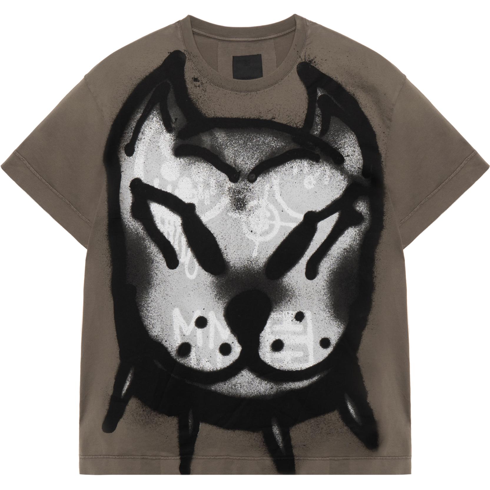 Givenchy Chito SS22 Green Spray Paint Effect Short Sleeve T-Shirt BM71873Y6B-309 圖 2