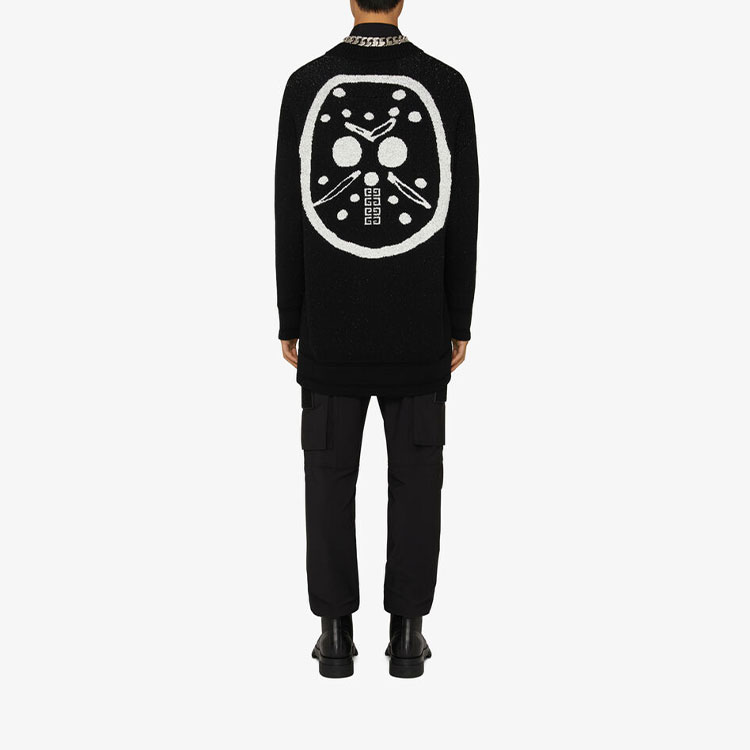 Shop Givenchy x Chito SS22 Mask Pola Rajut Sweater Wol Hitam. BM90GY4Y9A-004