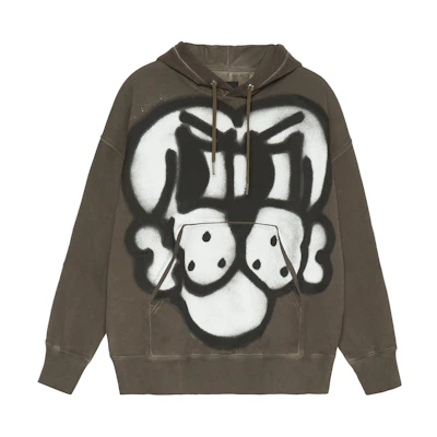 GIVENCHY Chito SS22 Oversized Graphic Hoodie Green BMJ0DX3Y69-309