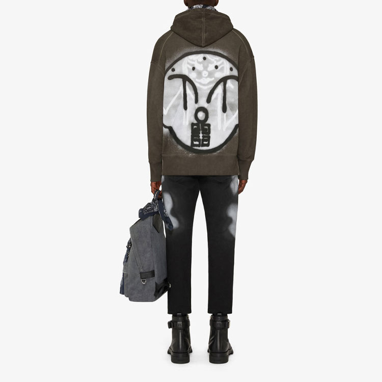 Purchase Sudadera con Capucha Oversized Verde GIVENCHY x Chito SS22 Gráfico. BMJ0DX3Y69-309