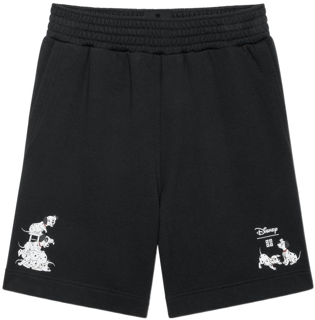 givenchy-x-disney-101-dalmatians-limited-edition-black-casual-shorts-for-men-bm-514-h3-y78-001