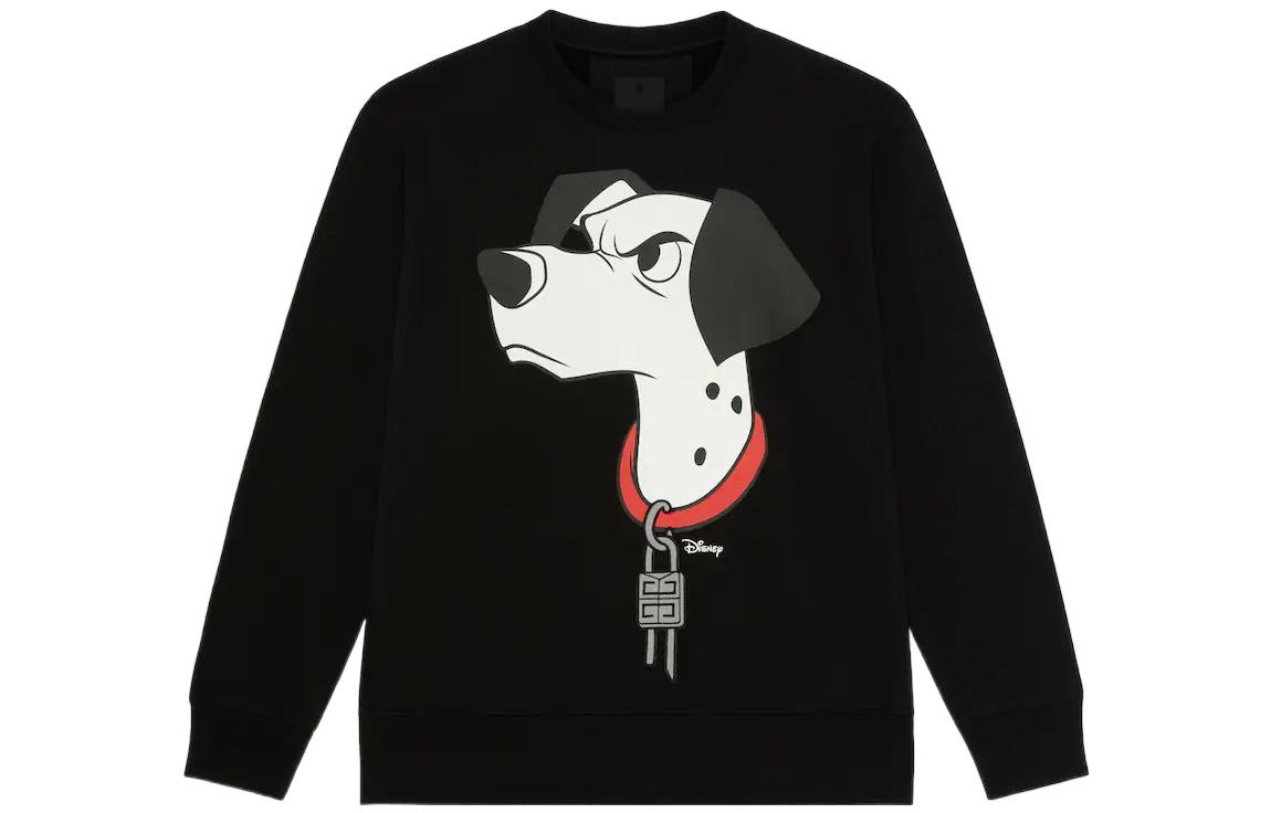Givenchy Disney 101 Dalmatians Limited Edition Logo Sweatshirt Black Mens BMJ0HR3Y78-001