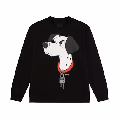 Givenchy Disney 101 Dalmatians Limited Edition Logo Sweatshirt Black Mens BMJ0HR3Y78-001