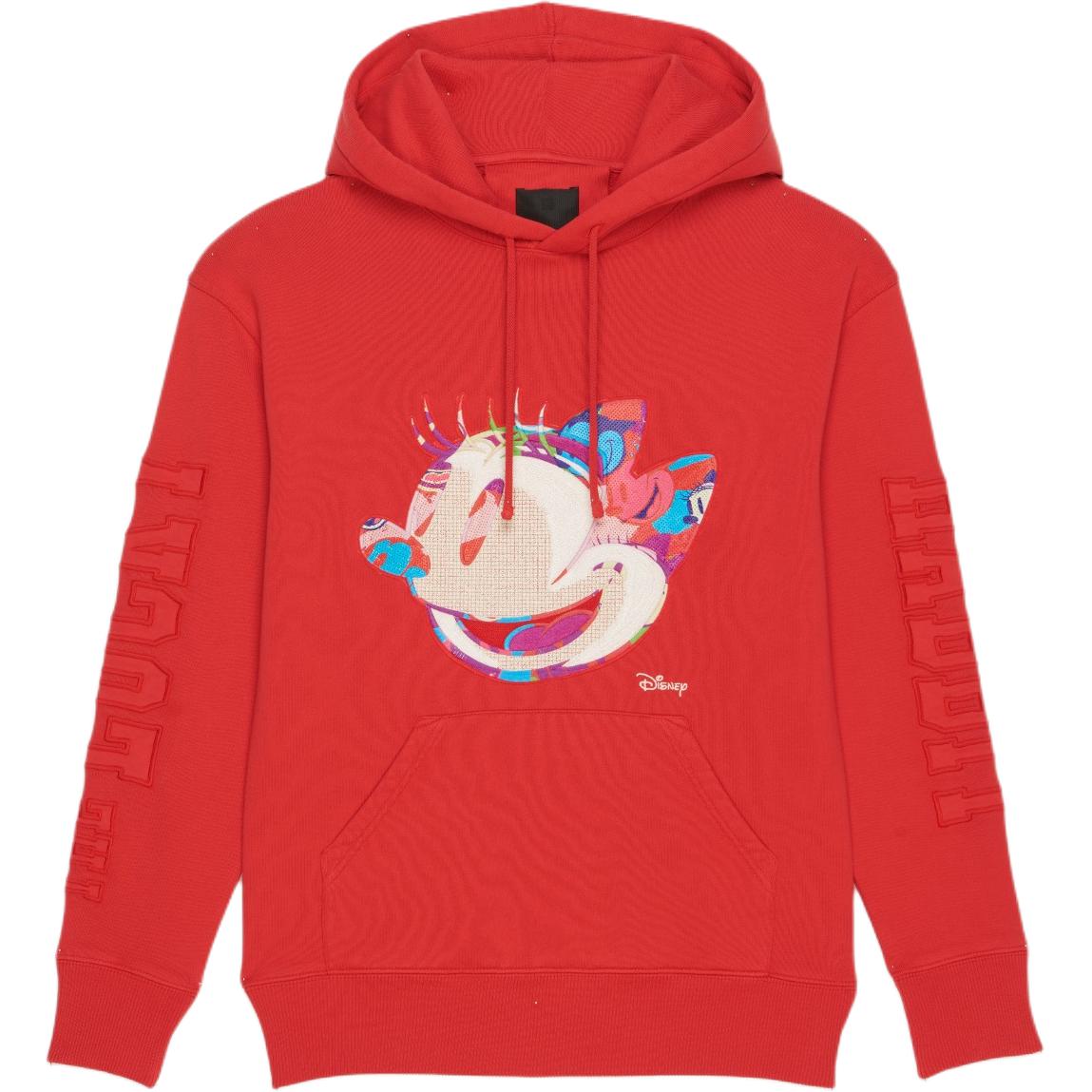 Givenchy Disney Cartoon Print Red Hoodie Edition GD2022121610
