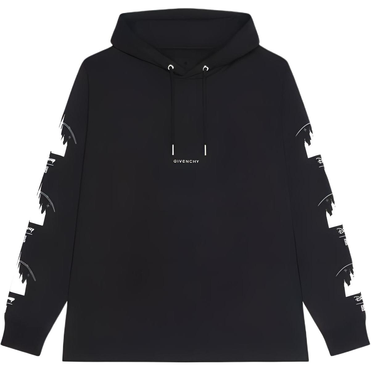 Givenchy Disney SS22 Logo Hoodie Black Collaboration Series BM71EZ3Y6B-001