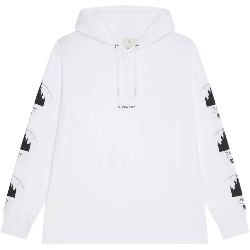 Givenchy Disney SS22 Logo Hoodie White Collaboration Series BM71EZ3Y6B-100