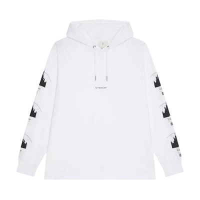 Givenchy Disney SS22 Logo Hoodie White Collaboration Series BM71EZ3Y6B-100
