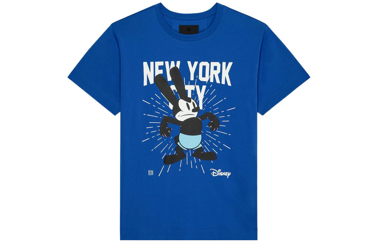 Order Givenchy x Disney SS23 卡通印花藍色T恤 - 圓領短袖 BM716R3YAW-426