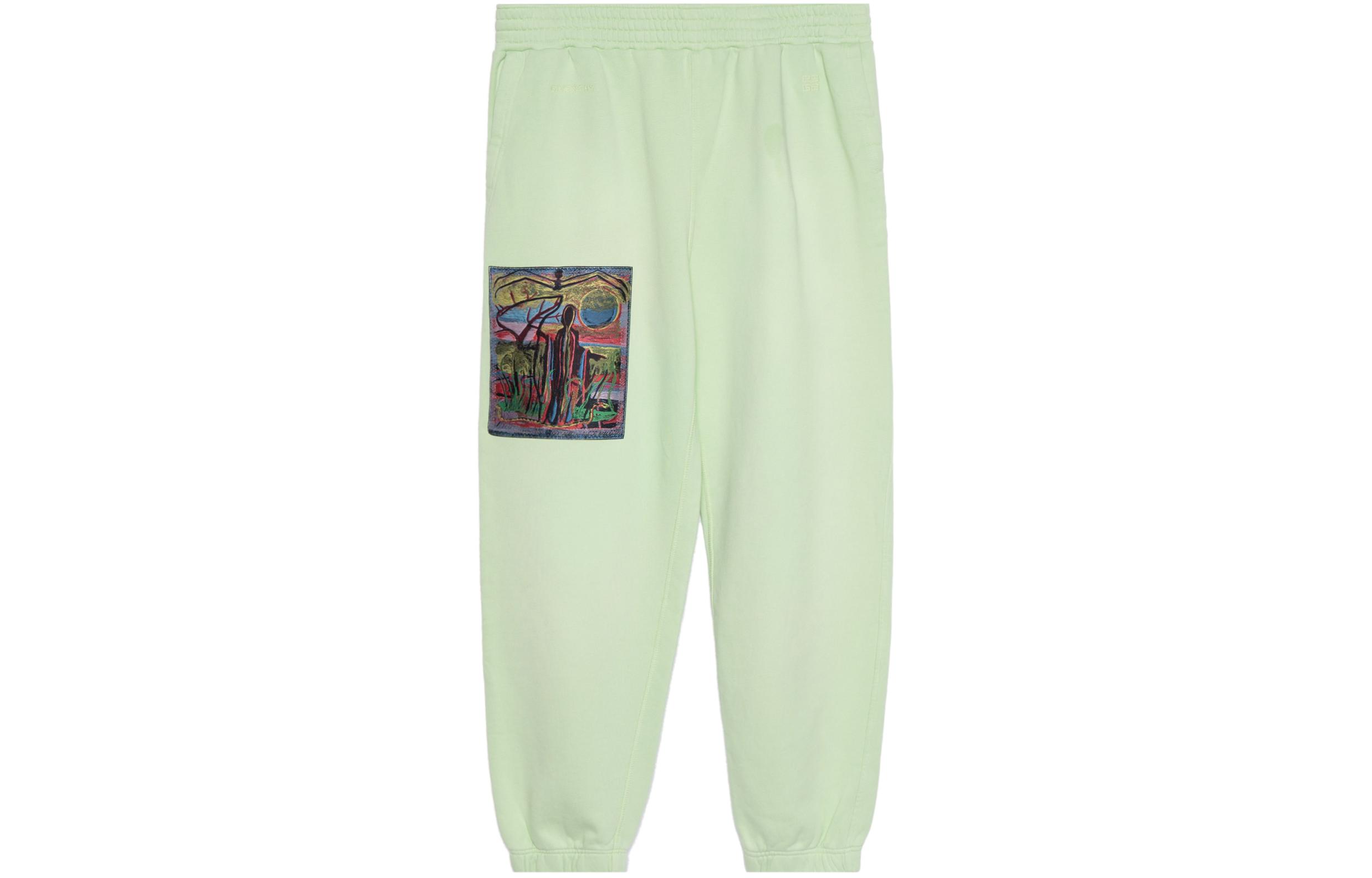 Order GIVENCHY x Josh Smith FW22  Green Slim Jogger Pants with Art Embroidery Patch. BM51173Y69-340