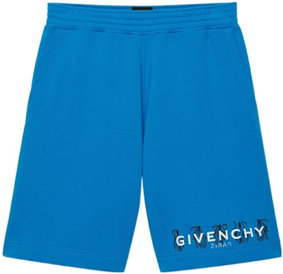 GIVENCHY x Josh Smith SS22 Blue Bermuda Shorts with Art Pattern & Flip Logo. BM511S3Y6V-430 Buy GIVENCHY x Josh Smith SS22 Blue Bermuda Shorts with Art Pattern & Flip Logo. BM511S3Y6V-430