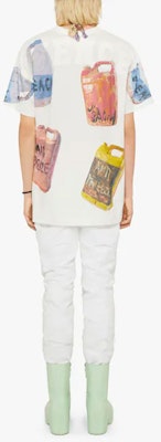 ジバンシィ x ジョシュ・スミス SS22 カートゥーンプリント オーバーサイズ 白Tシャツ メンズ BM71BP3Y6B-999 Shop ジバンシィ x ジョシュ・スミス SS22 カートゥーンプリント オーバーサイズ 白Tシャツ メンズ BM71BP3Y6B-999