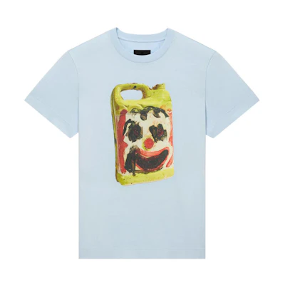 Givenchy Josh Smith SS22 Cartoon Print Tee Light Blue Mens Tee. BM71CM3Y6B-452
