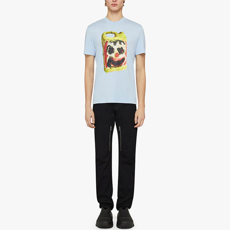 Givenchy Josh Smith SS22 Cartoon Print Tee Light Blue Mens Tee. BM71CM3Y6B-452 圖 4