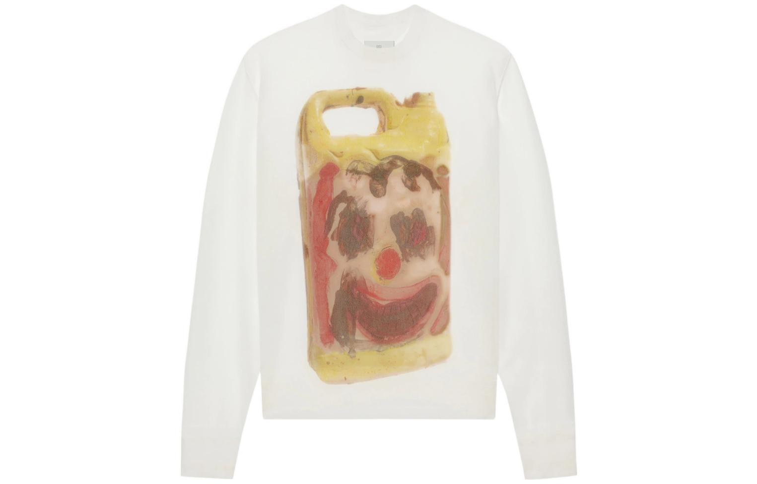 Order Givenchy x Josh Smith SS22 Sweater Transparan Motif Kartun Putih. BM90JC4YAC-100