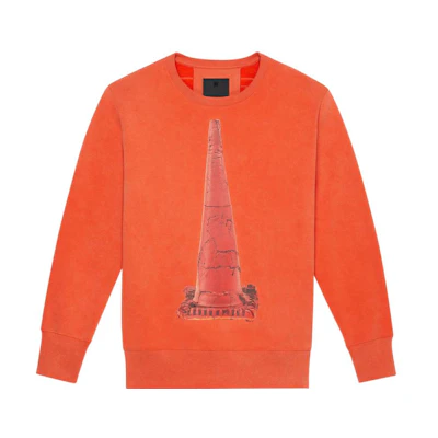 Givenchy Josh Smith SS22 Ceramic Print Slim Fit Sweatshirt Orange () BMJ0G33Y69-820